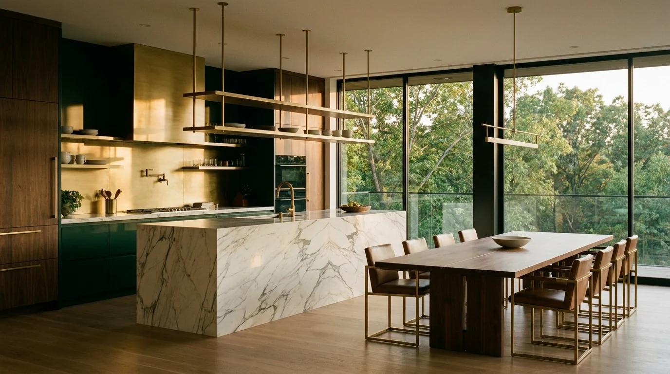 Representative kitchen and dining