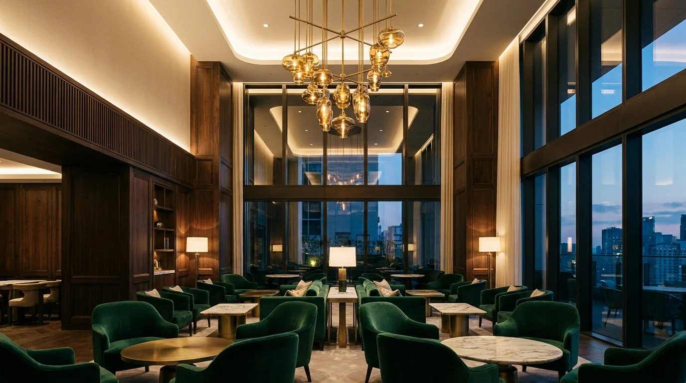 Representative residents' clubhouse lounge